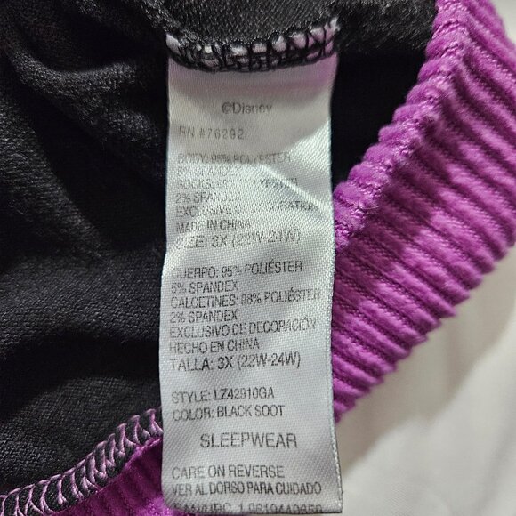 Disney Women’s Nightmare Before Christmas Soft Long Tunic Pajama Top 3X - Picture 4 of 5